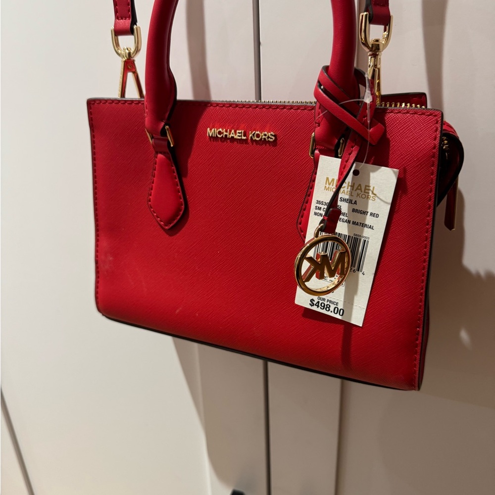 Michael Kors Cherry Red Satchel